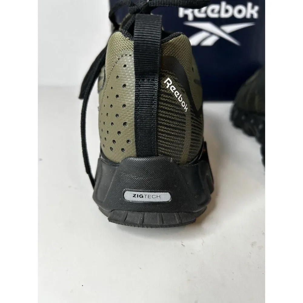 Reebok ZigWild Tr 6 Trail Green & Black Running Sneaker Shoe Men Ortholite Sz 10